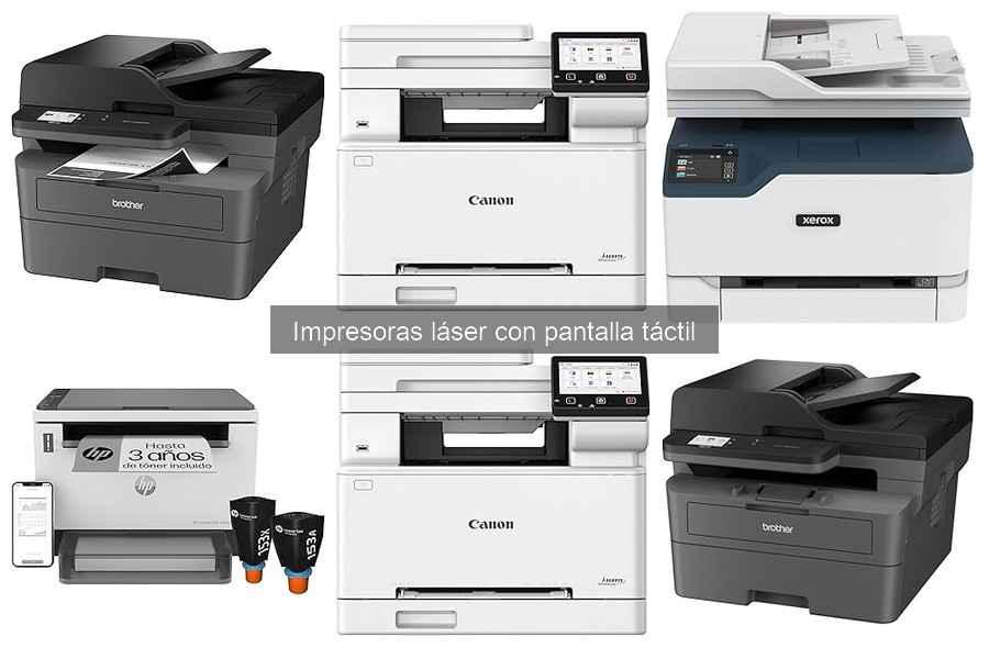 Accesorios Esenciales para Impresoras Láser con Pantalla Táctil