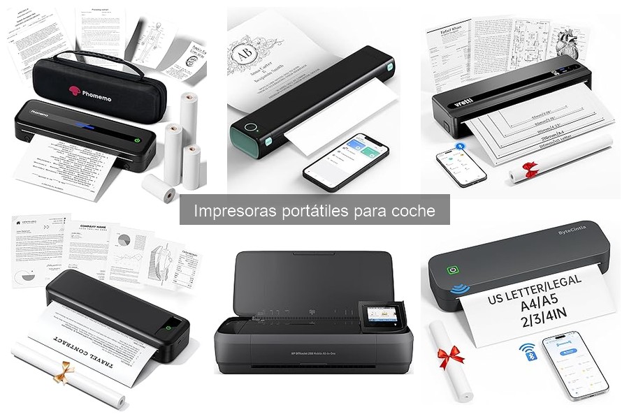 Accesorios imprescindibles para impresoras portátiles en coche