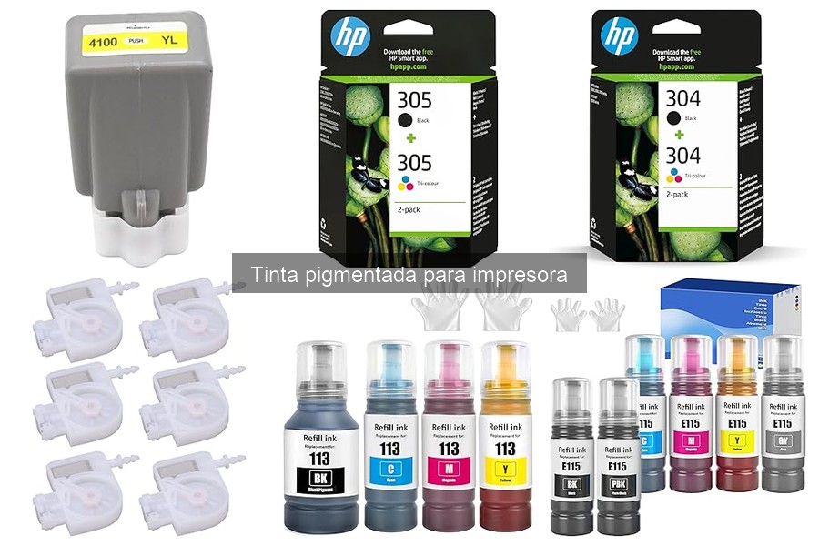 Accesorios Recomendados para Tinta Pigmentada de Impresora
