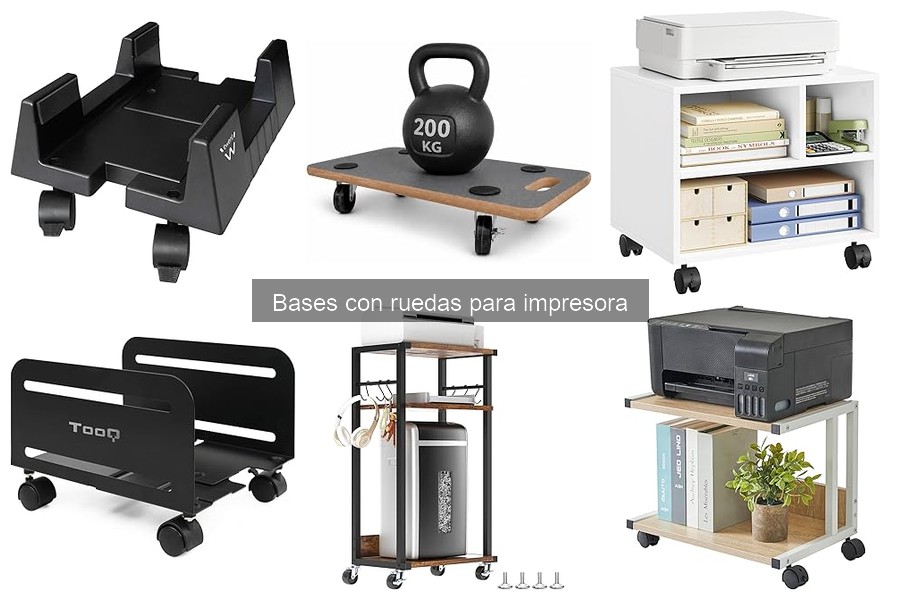 Alternativas a bases con ruedas para impresoras: opciones efectivas
