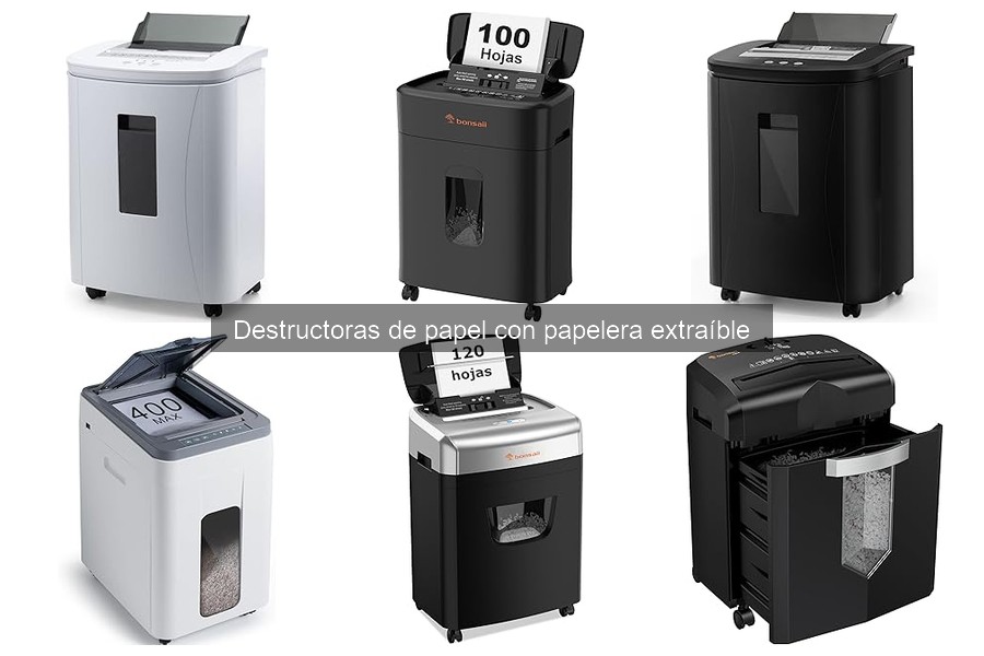 Alternativas a Destructoras de Papel con Papelera Extraíble