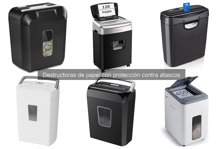 Alternativas a Destructoras de Papel con Protección Antiatascos