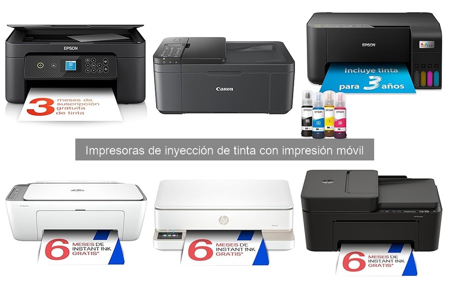 Alternativas a impresoras de inyección de tinta con impresión móvil