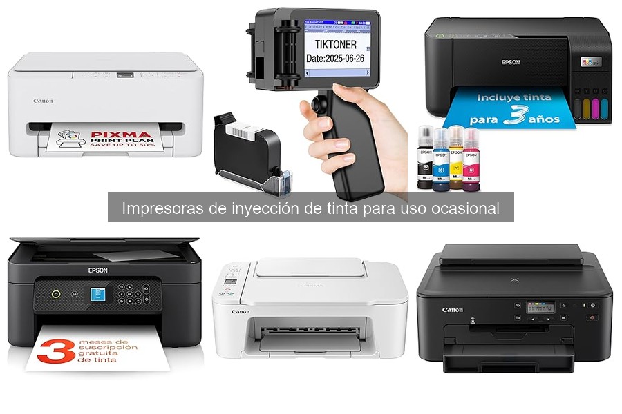 Alternativas a impresoras de inyección de tinta para uso ocasional