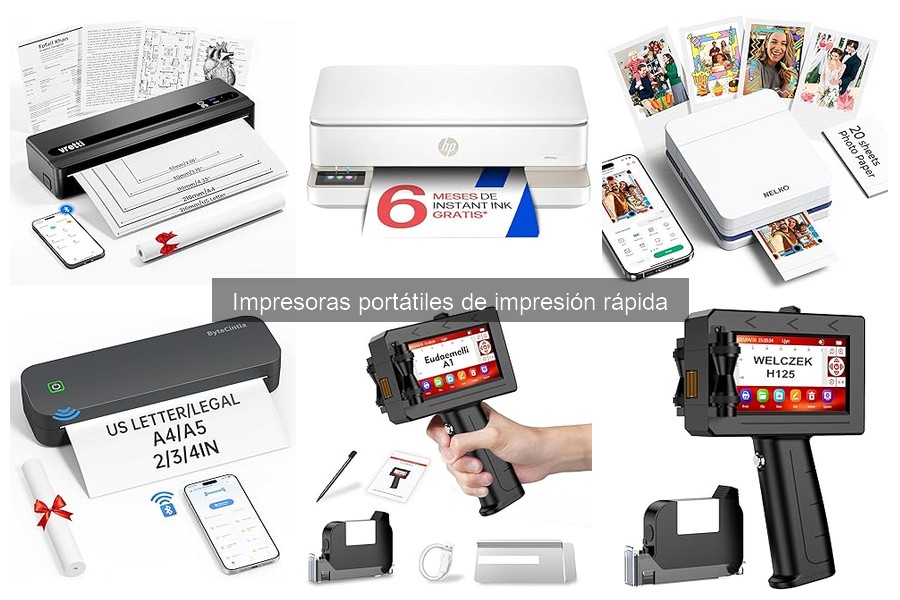 Alternativas a impresoras portátiles: opciones de impresión rápida