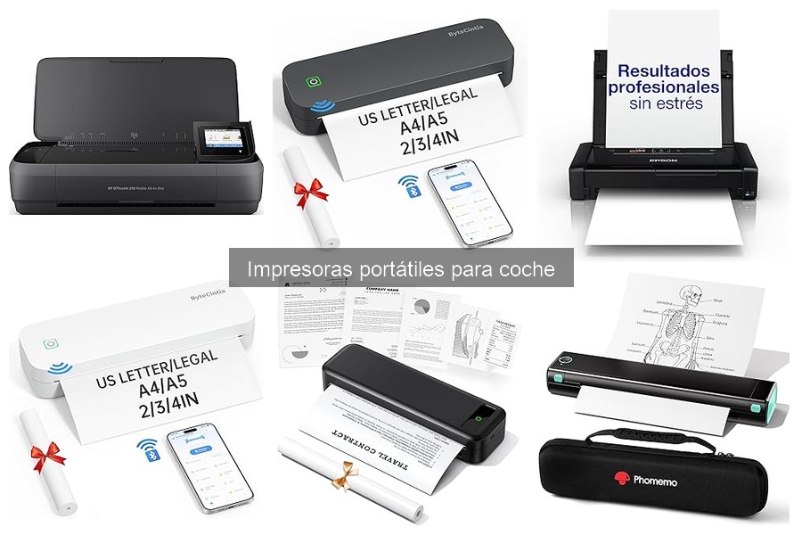 Alternativas a impresoras portátiles para coche: mejores soluciones