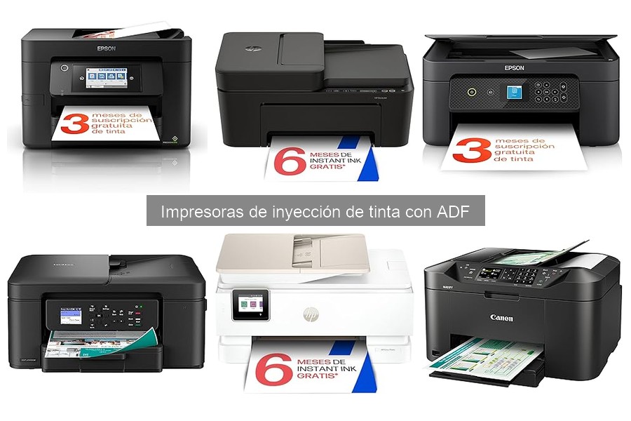 Alternativas a las impresoras de inyección de tinta con ADF