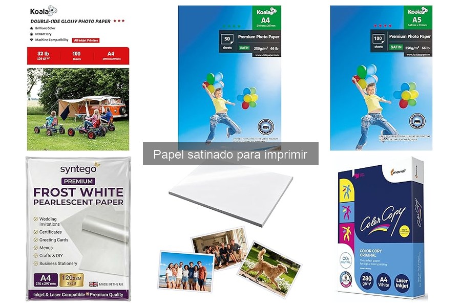 Alternativas al papel satinado para imprimir en casa