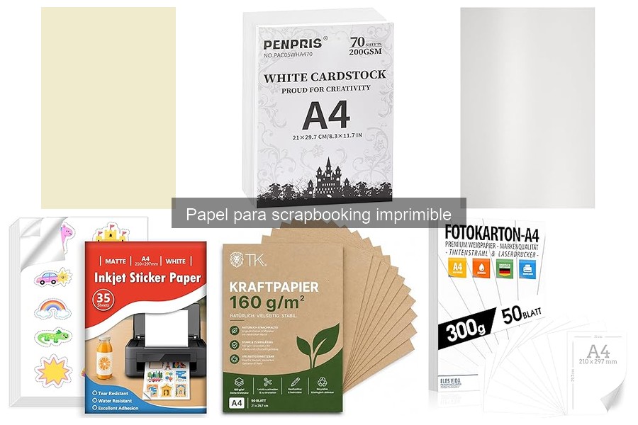 Alternativas económicas al papel para scrapbooking imprimible