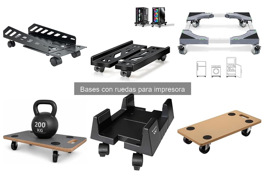 Bases con ruedas para impresora: características y funciones