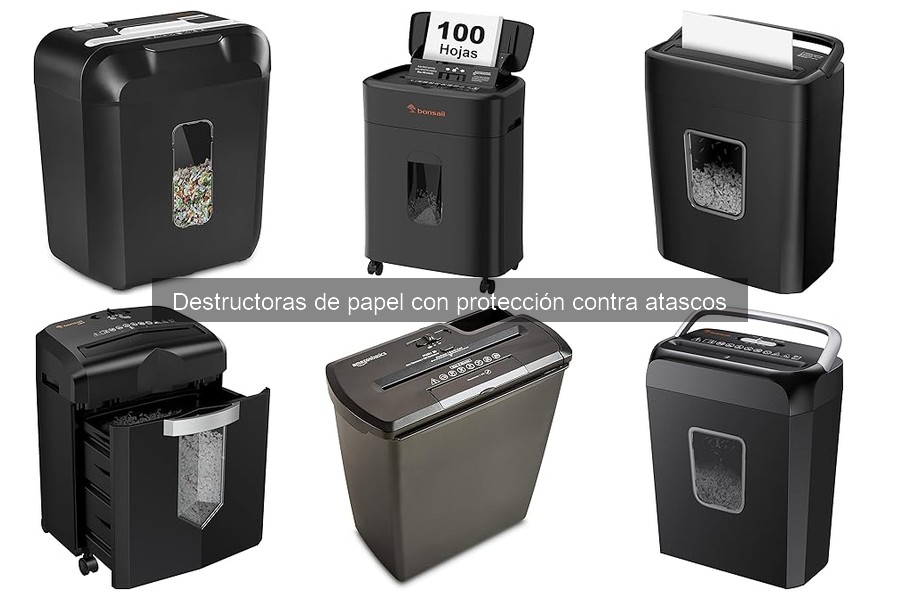 Características Clave de Destructoras de Papel Sin Atascos