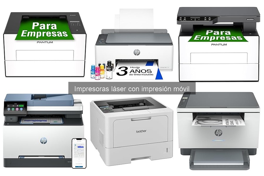 Cómo configurar impresión móvil en impresoras láser