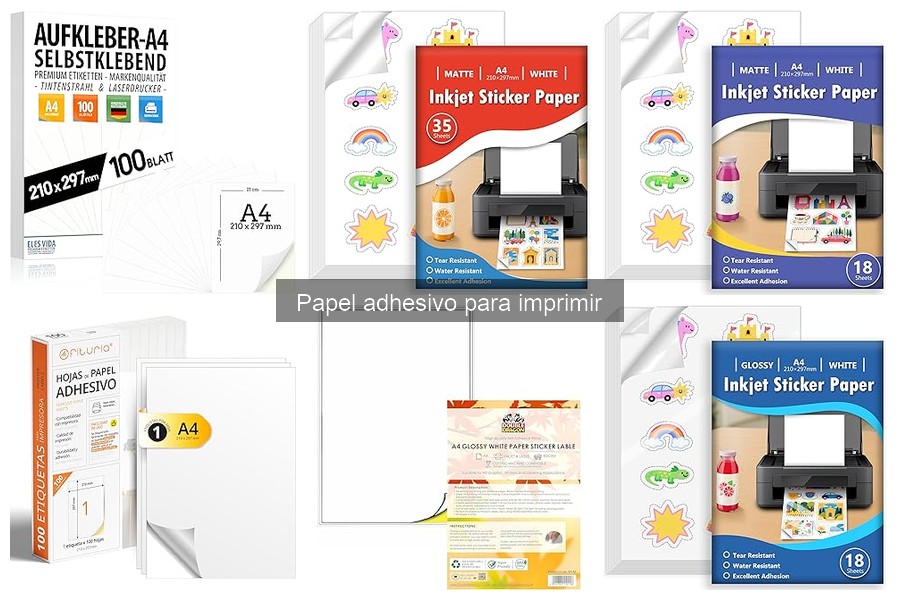 Cómo elegir el mejor papel adhesivo para imprimir en casa