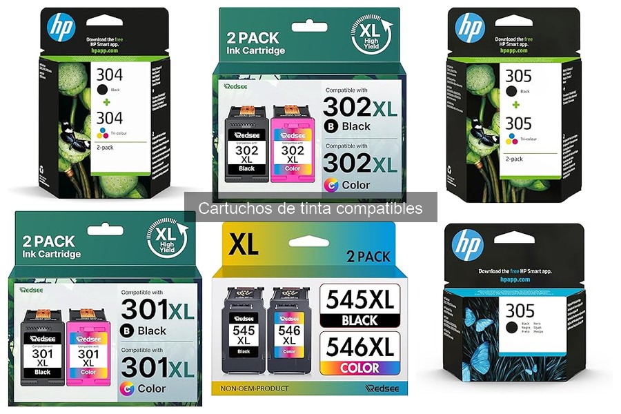 Cómo instalar cartuchos de tinta compatibles en impresoras
