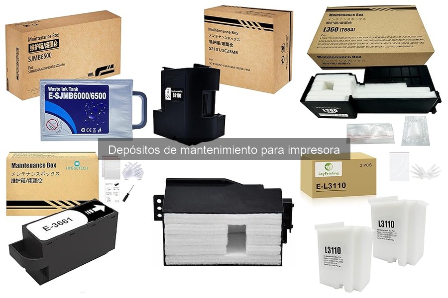 Cómo instalar un depósito de mantenimiento para impresora