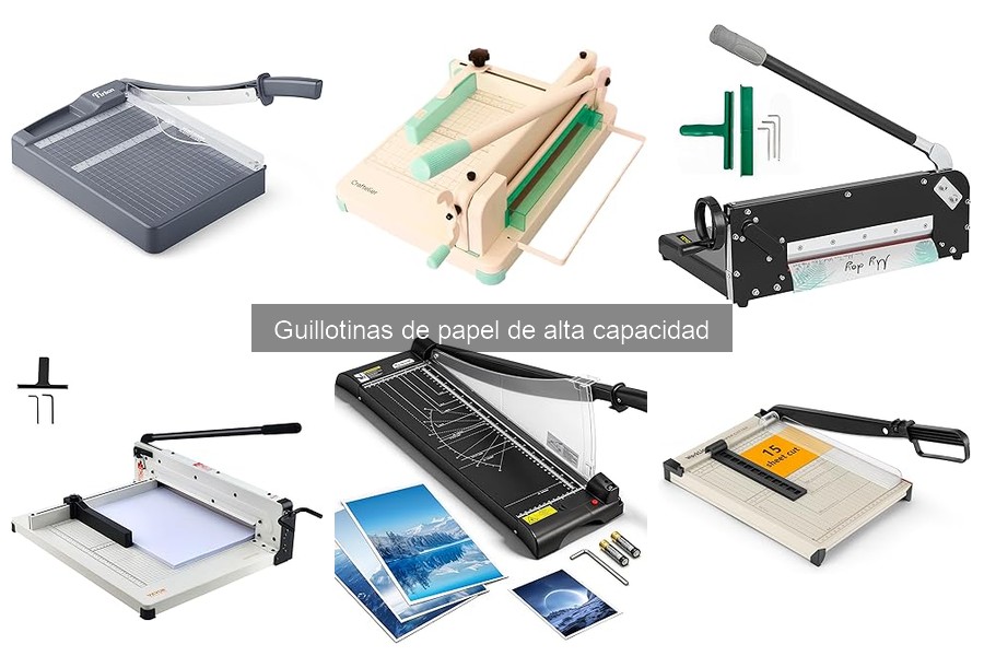 Cómo usar correctamente una guillotina de papel de alta capacidad