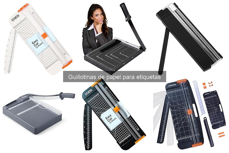 Cómo utilizar correctamente una guillotina de papel para etiquetas