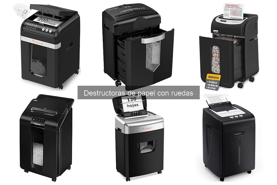 Cómo utilizar una destructora de papel con ruedas correctamente