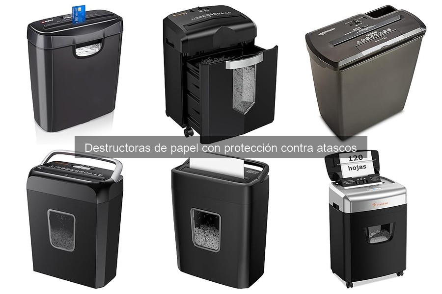 Comparativa de Destructoras de Papel con Protección Antiatasco