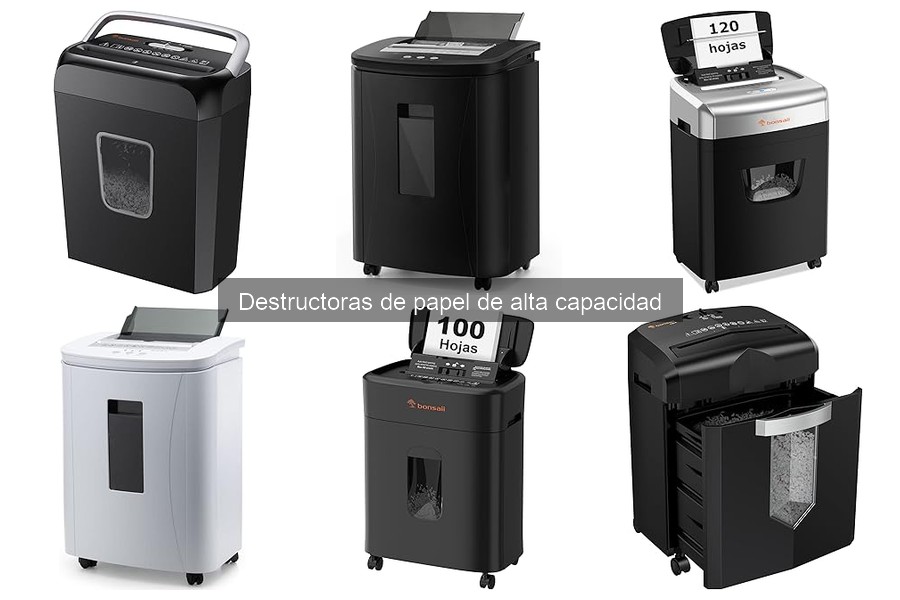 Comparativa de Destructoras de Papel de Alta Capacidad