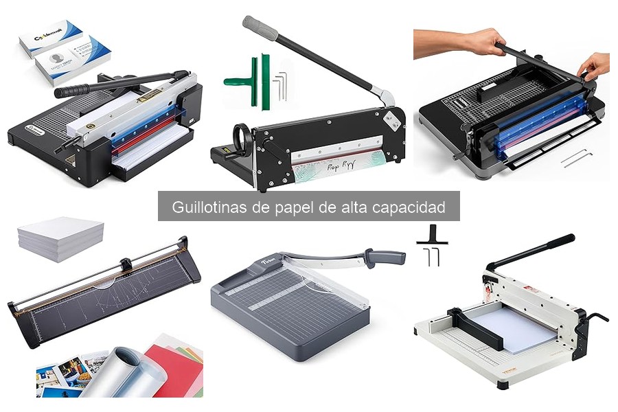 Comparativa de Guillotinas de Papel de Alta Capacidad