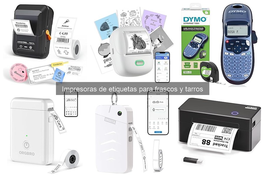 Comparativa de Impresoras de Etiquetas para Frascos y Tarros