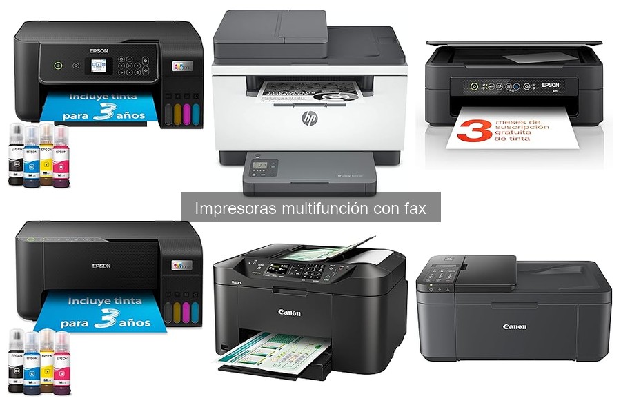 Comparativa de impresoras multifunción con fax de HP y Epson