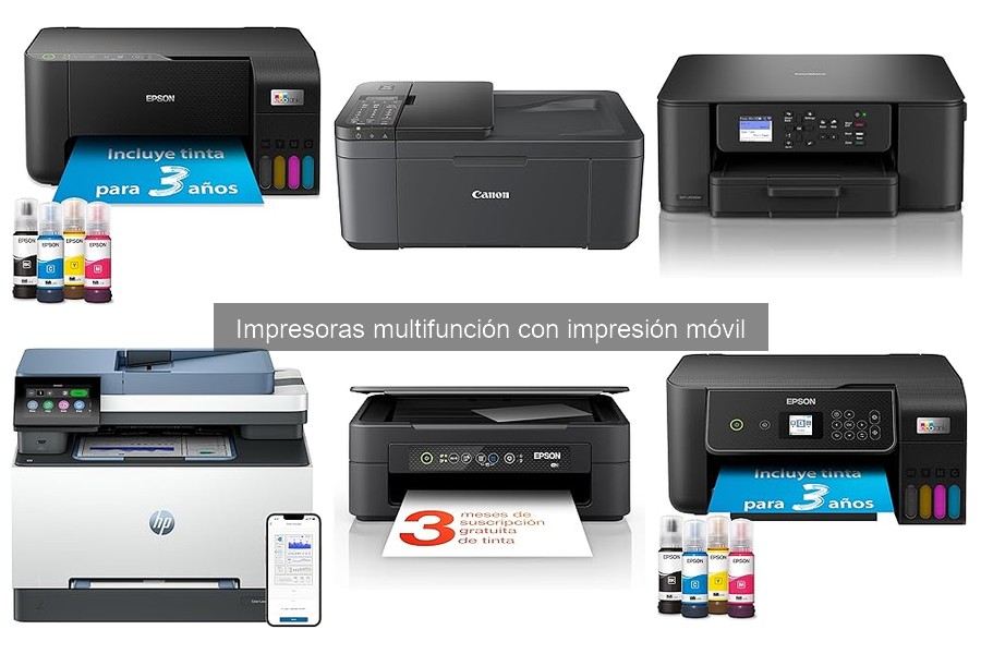 Comparativa de Impresoras Multifunción con Impresión Móvil