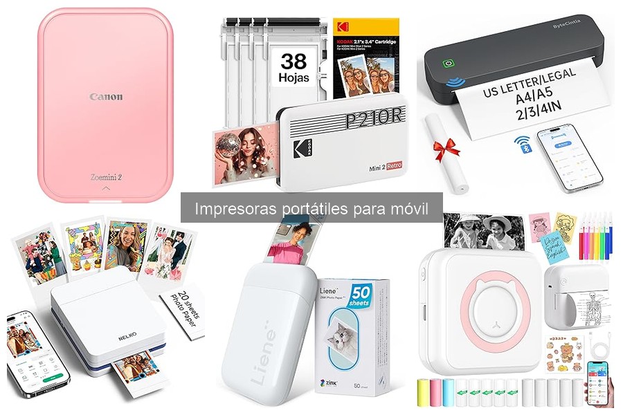 Comparativa de impresoras portátiles: KODAK, Liene y ORGBRO