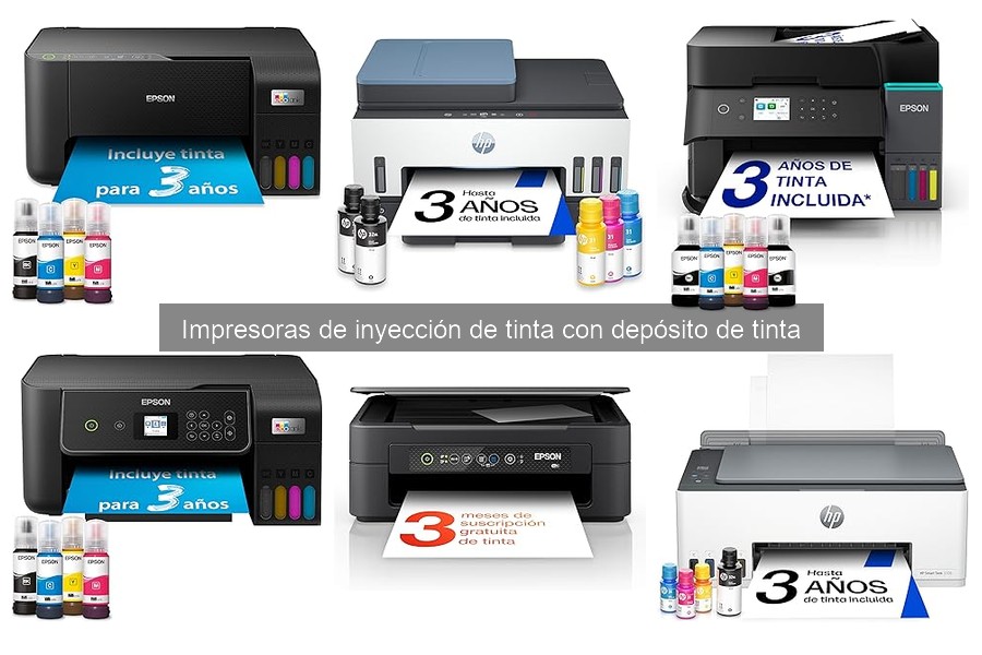 Comparativa de las Mejores Impresoras de Inyección con Depósito