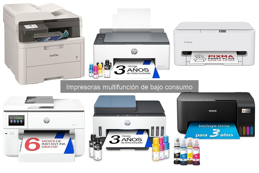 Comparativa de las Mejores Impresoras Multifunción de Bajo Consumo