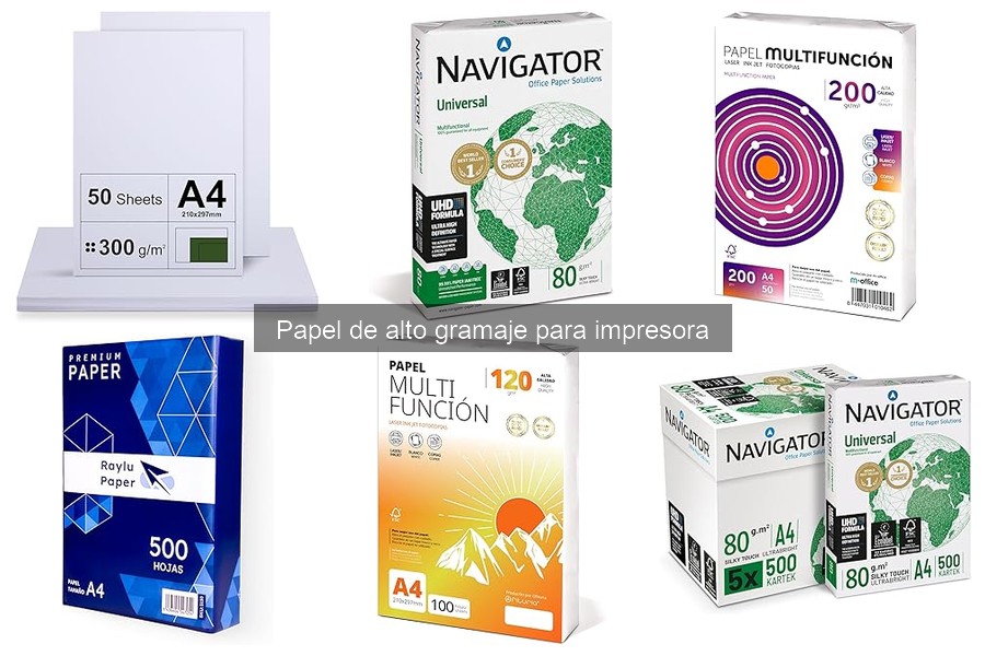 Comparativa de papel de alto gramaje para impresoras láser e inkjet