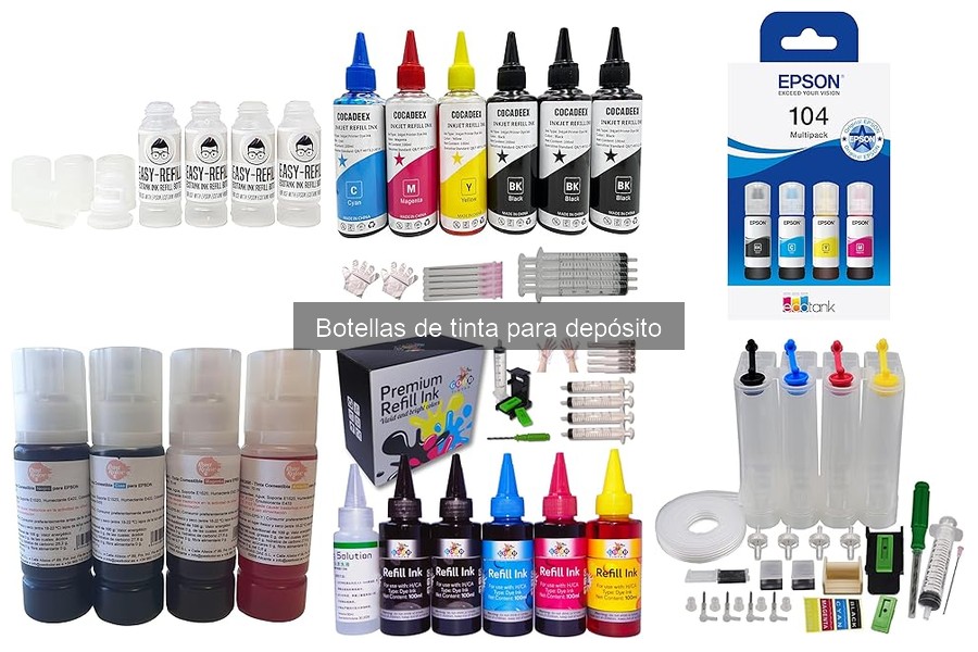 Comparativa de Precios de Botellas de Tinta para Depósito