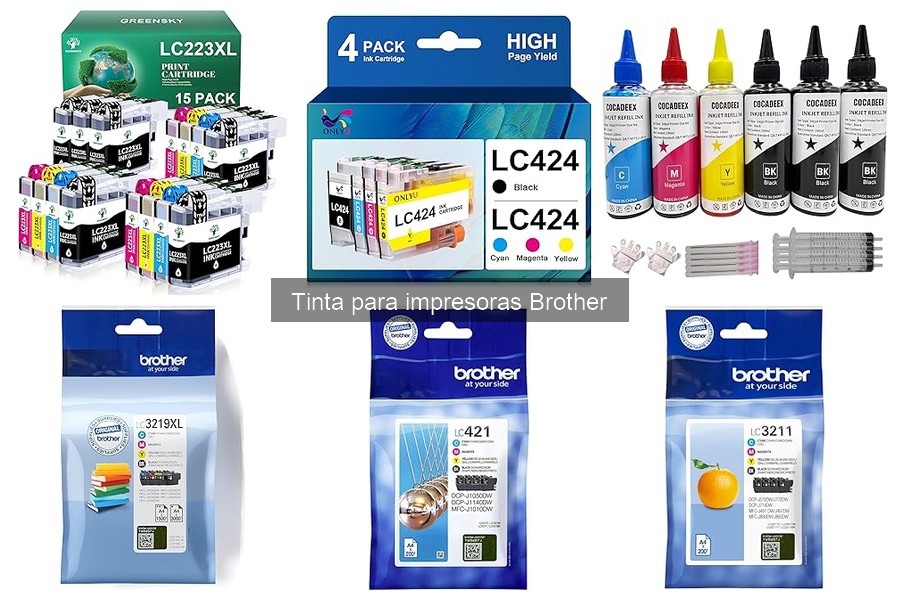 Comparativa de precios de tinta Brother en tiendas online
