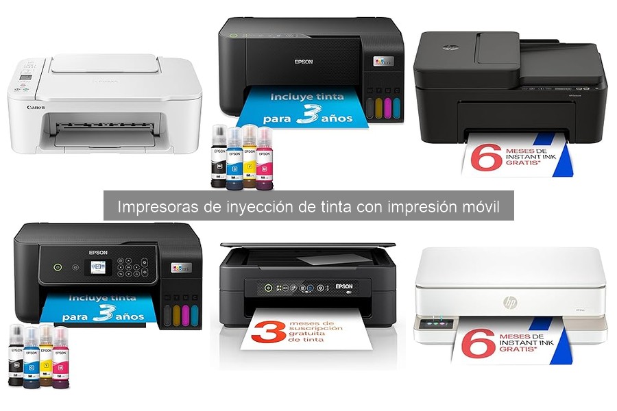 Comparativa de precios: impresoras de inyección de tinta móvil