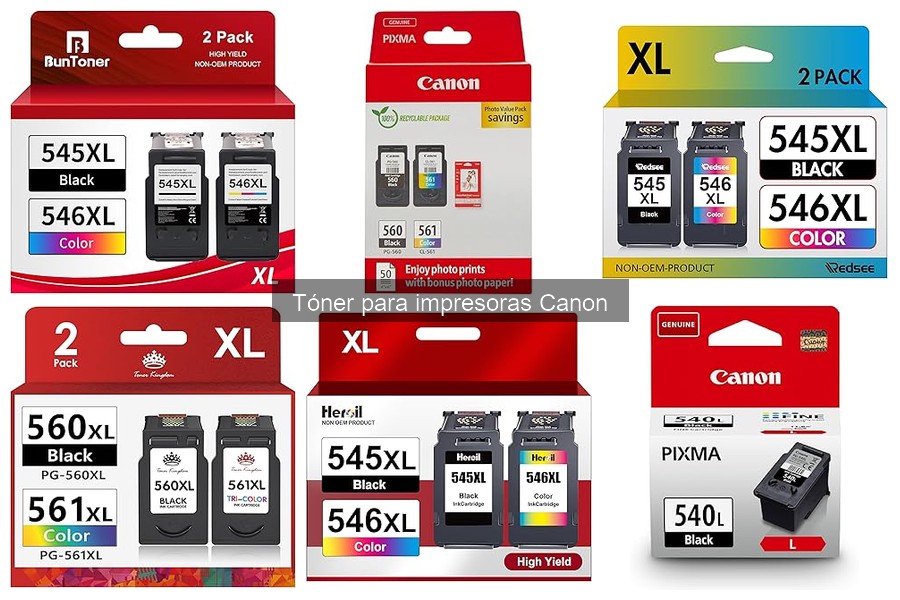 Comparativa de Tóner Compatible para Impresoras Canon