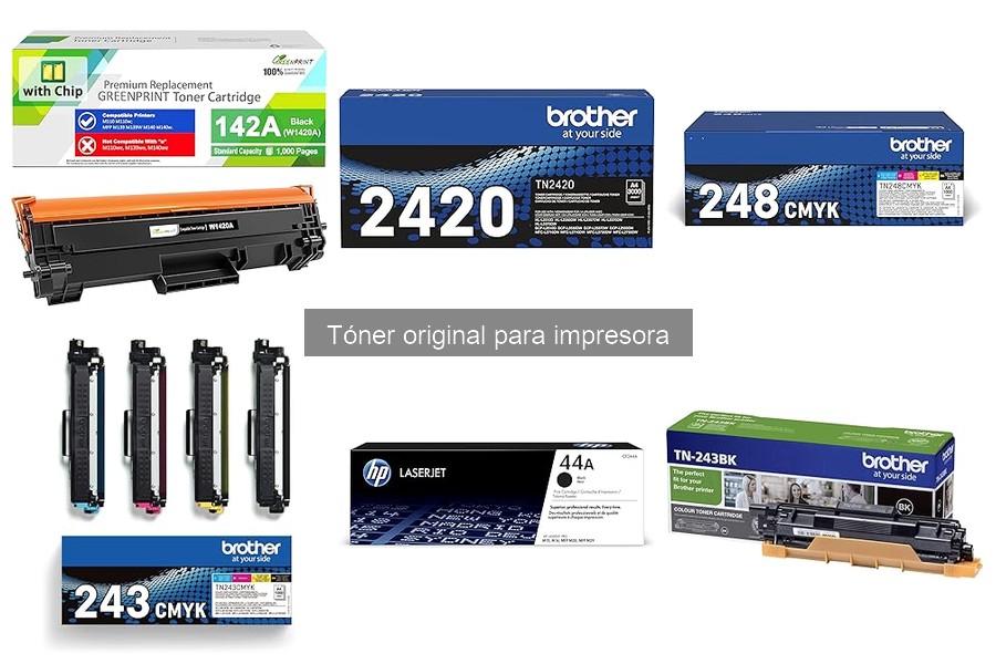 ** Comparativa de tóner original: Brother vs. Confezione Toner