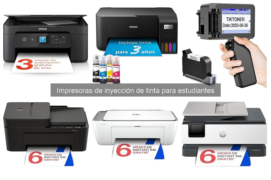 Comparativa: Impresoras de inyección de tinta vs láser para estudiantes