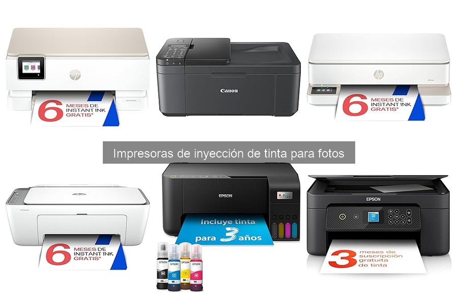 Comparativa: Impresoras de inyección de tinta vs. láser para fotos
