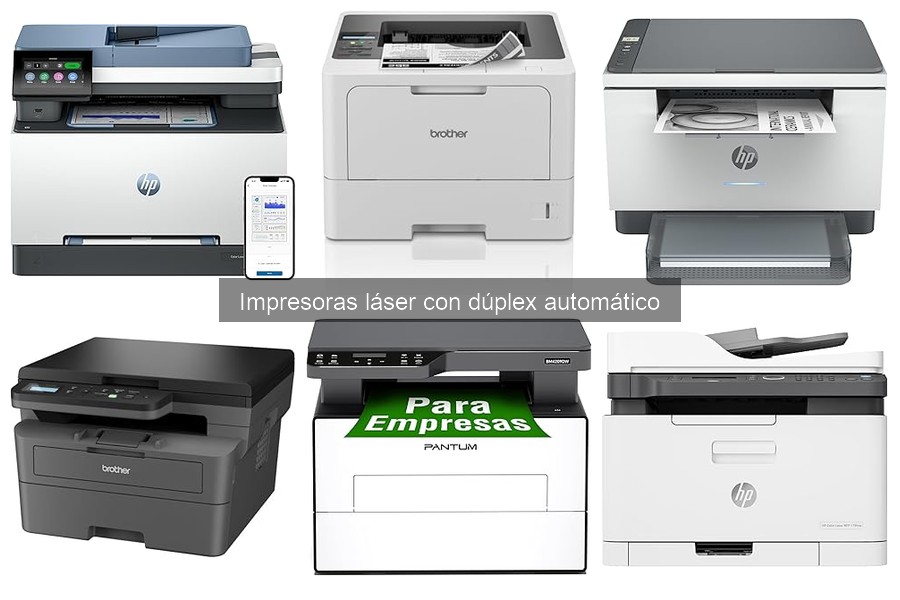 Comparativa: Impresoras láser con y sin dúplex automático