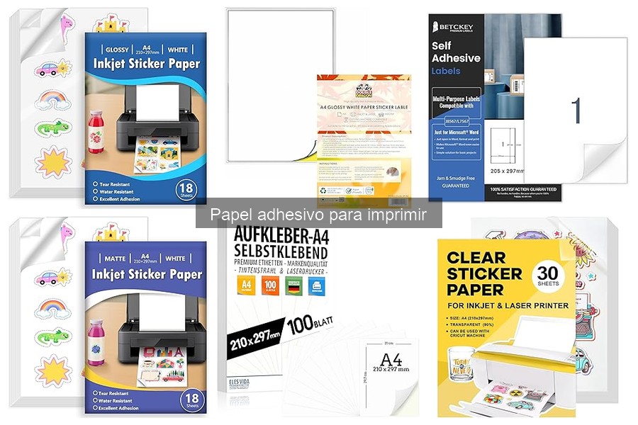 Comparativa: Papel Adhesivo Mate vs Brillante