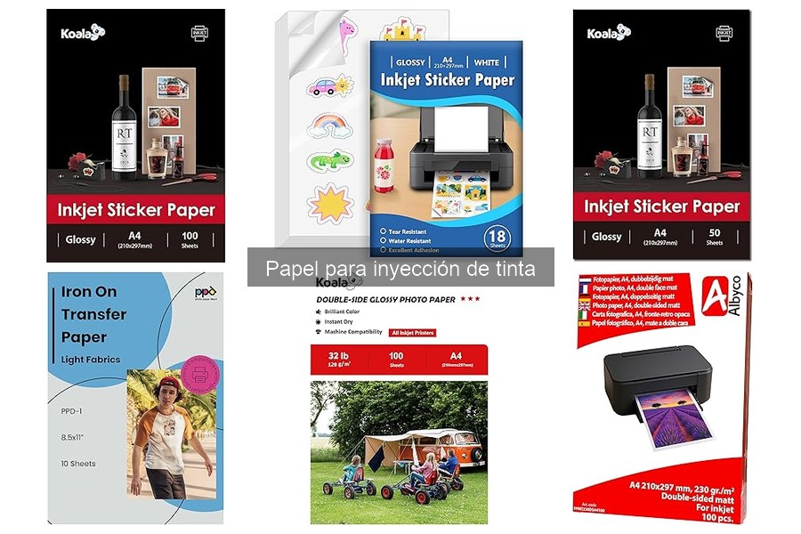 Comparativa: Papel para inyección de tinta vs. papel láser