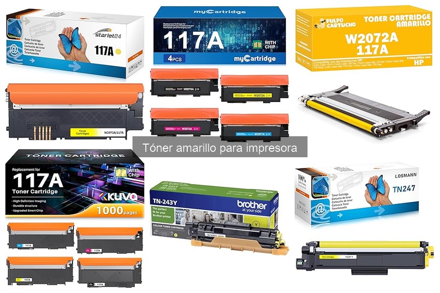 Comparativa: Tóner Amarillo Original vs Compatible
