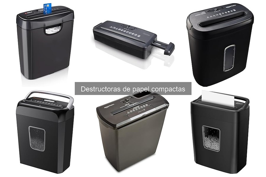 Compra destructoras de papel compactas al mejor precio