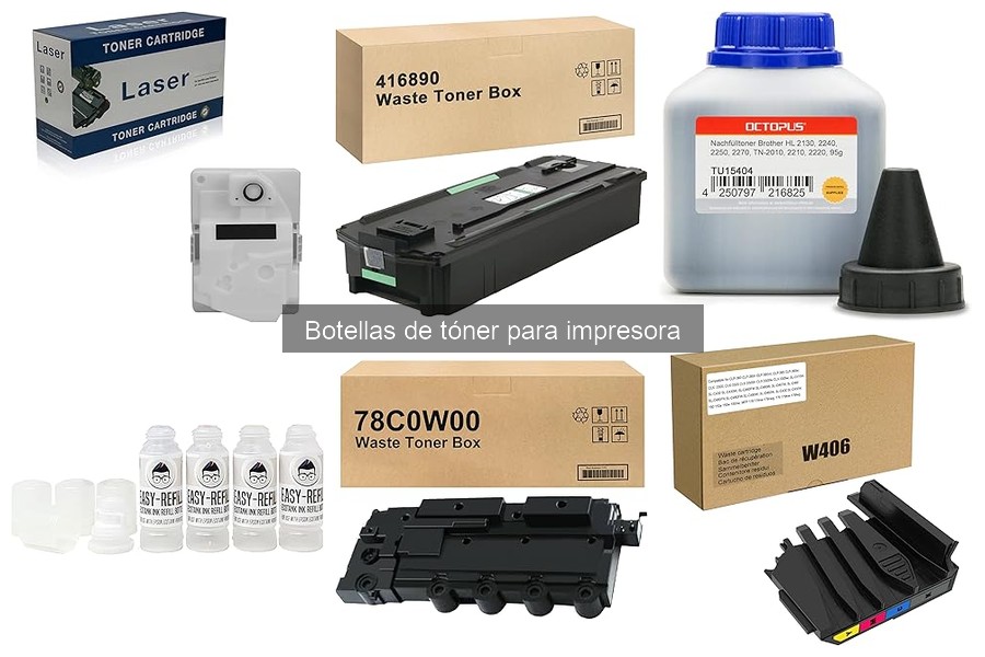 Coste promedio de botellas de tóner para impresoras
