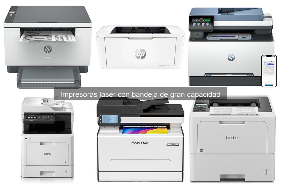 ¿Cuánto cuesta una impresora láser con bandeja de gran capacidad?