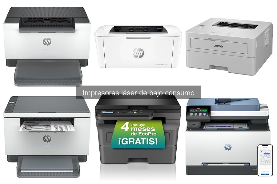 ¿Cuánto cuesta una impresora láser de bajo consumo?