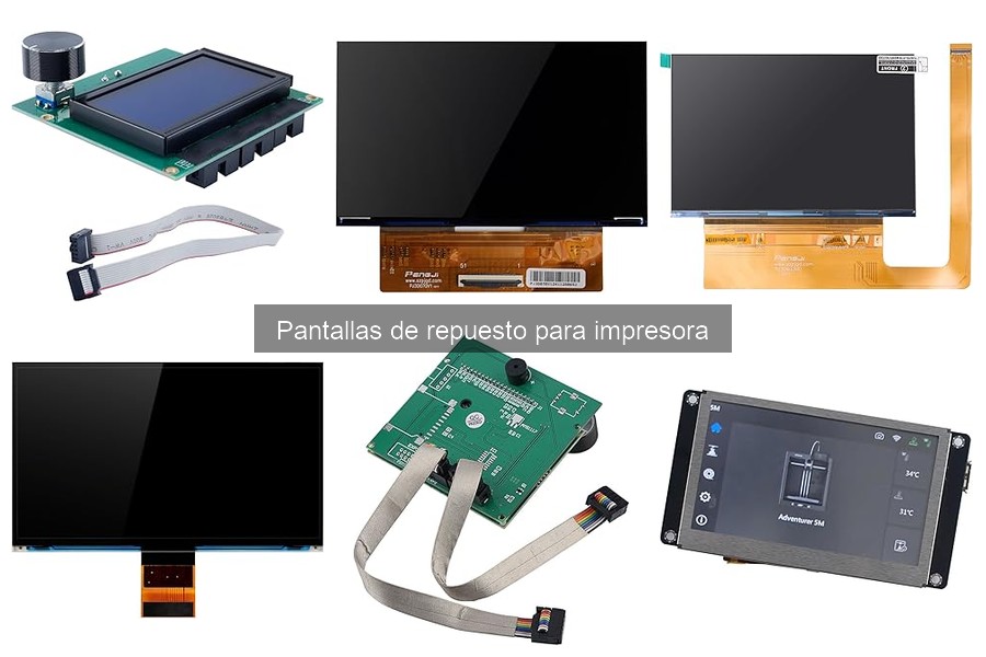 ¿Cuánto cuesta una pantalla de repuesto para impresora?