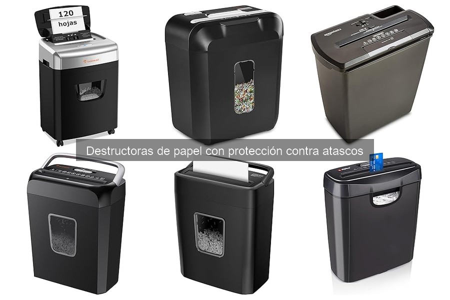 Destructoras de papel antiatascos: características y funciones