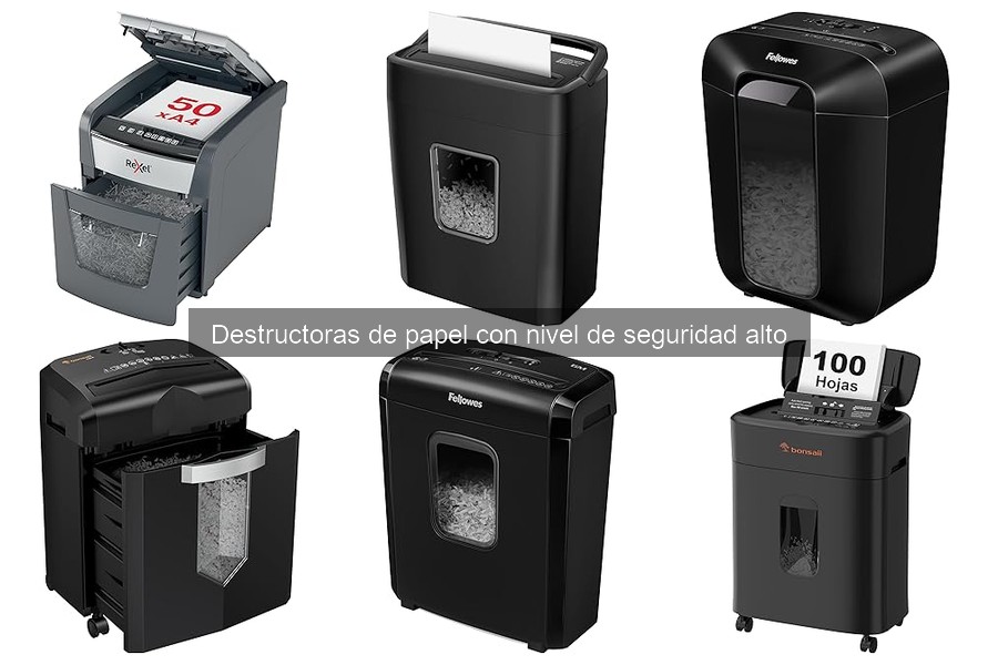 Destructoras de Papel Recomendadas para el Hogar (Seguridad Alta)